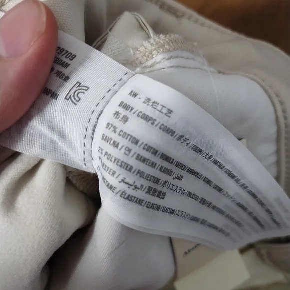 Abercrombie & Fitch Slim Straight Ultra High Rise Mixed Fabric‎ Preppy Jean 0 XS - Picture 9 of 12